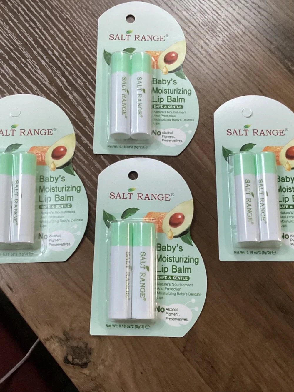 Salt Range Baby Moisturizing Lip Balm Bundle 4 packs (8 lip balm) NEW